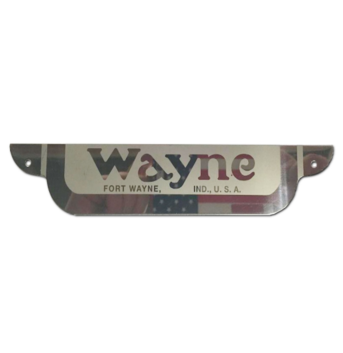 Wayne 70 Benzinepomp Naamplaatje Roestvrij Staal | Wayne