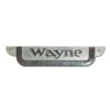 Wayne 70 Naamplaatje Chroom PVC | Wayne