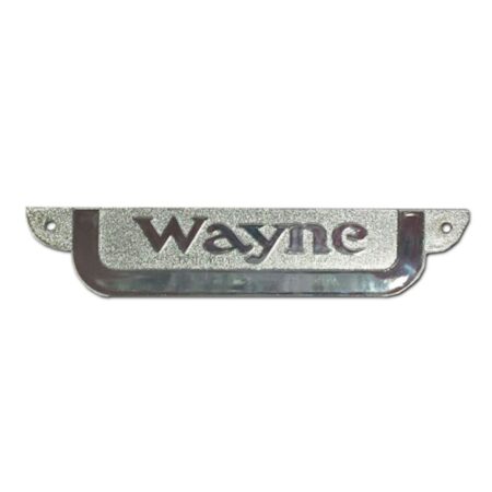 Wayne 70 Naamplaatje Chroom PVC | Wayne