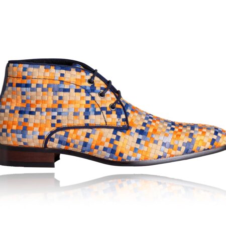 Weavy Yellow High Lureaux - Handgemaakte Nette Schoenen Voor Heren | Lureaux