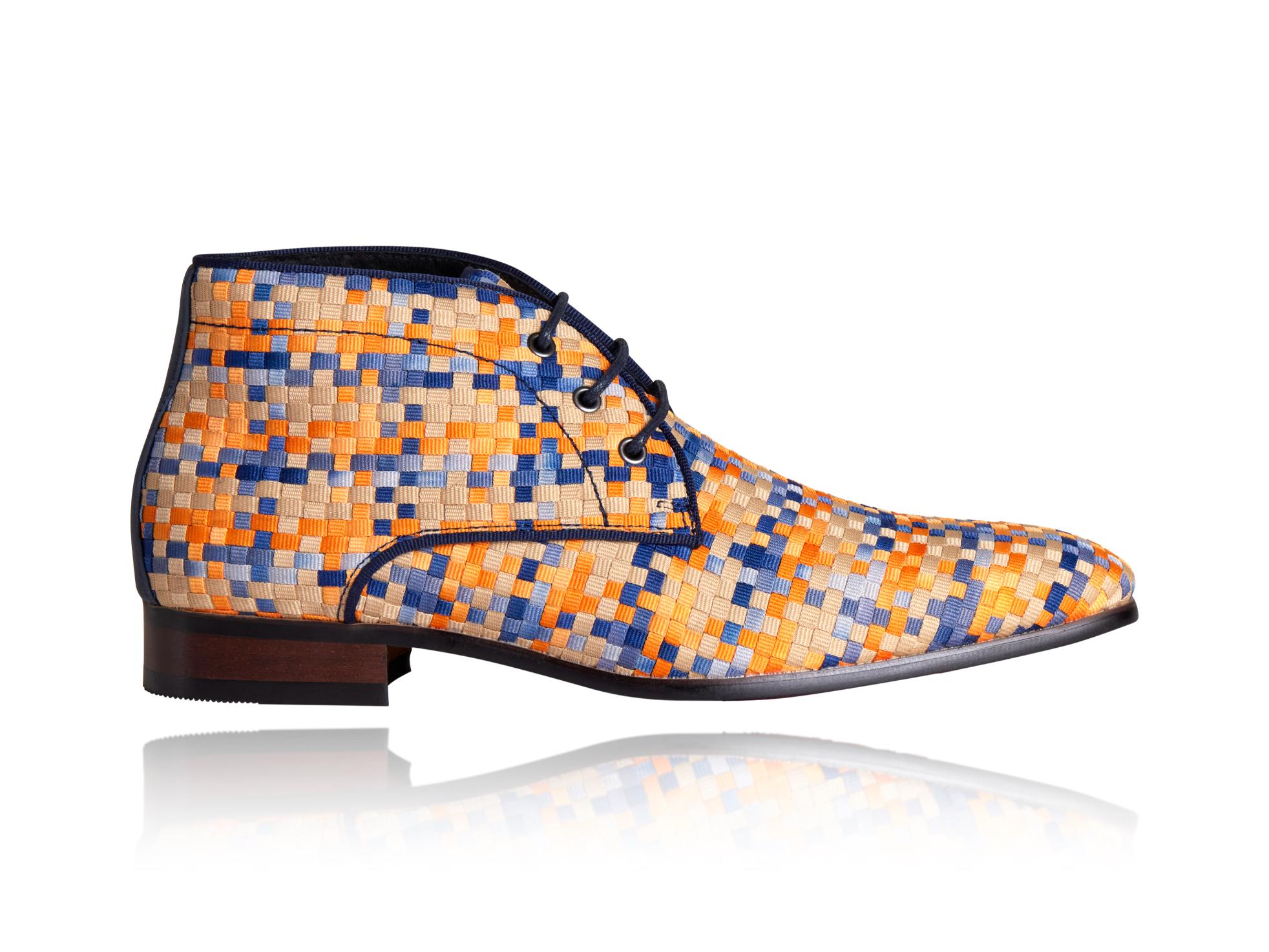 Weavy Yellow High Lureaux - Handgemaakte Nette Schoenen Voor Heren | Lureaux
