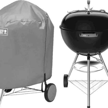 Weber Original Kettle 57 cm Zwart + Weber Hoes 57 cm