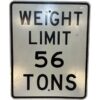 Weight Limit 56 Tons Straatbord - Origineel | The Dutch Pickers