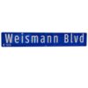 Weismann Boulevard Metalen Straatbord - Origineel - 138 x 23 cm | The Dutch Pickers