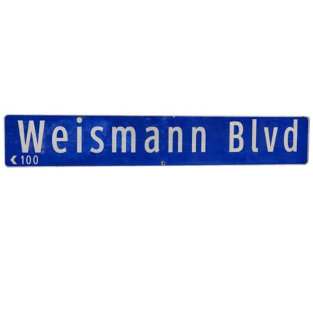 Weismann Boulevard Metalen Straatbord - Origineel - 138 x 23 cm | The Dutch Pickers