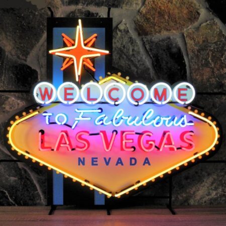 Welcome To Las Vegas Neon Verlichting XL 103 x 90 cm - Rood