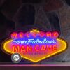 Welcome to my Fabulous Man Cave Neon Verlichting XL 100 x 56 cm - Geel