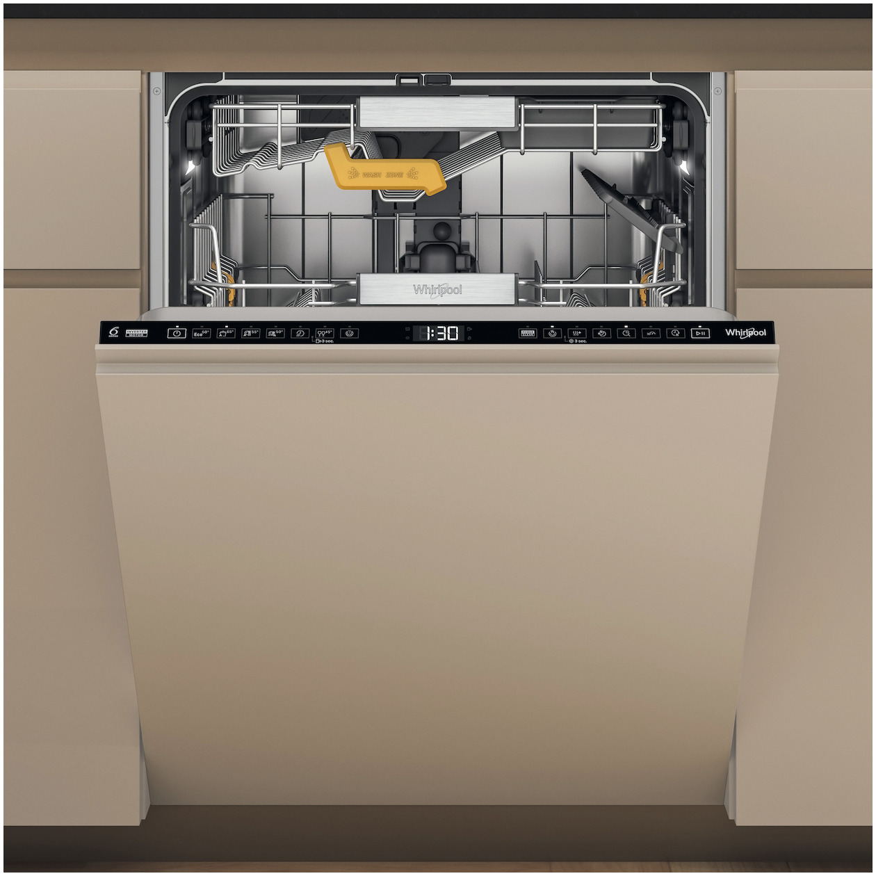 Whirlpool W8I HF58 TUS Volledig geïntegreerde vaatwasser | Whirlpool