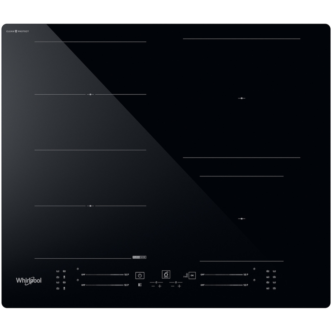 Whirlpool WF S3660 CPNE Inductie kookplaat Zwart | Whirlpool