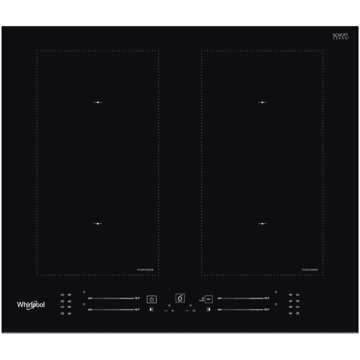 Whirlpool WL S3160 BF Inductie kookplaat Zwart | Whirlpool