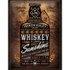 Whiskey Is Liquid Sunshine Metalen Bord - 30 x 40 cm | Fiftiesstore