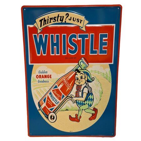 Whistle Drinks Stalen Bord Met Relief - 50 x 35cm | Fiftiesstore