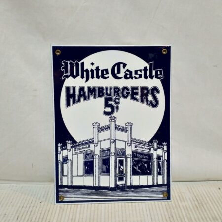 White Castle Emaille Bord | Fiftiesstore