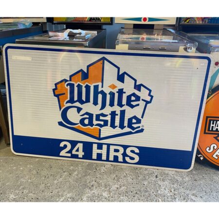 White Castle Verkeersbord- 154 x 92cm - Origineel | The Dutch Pickers