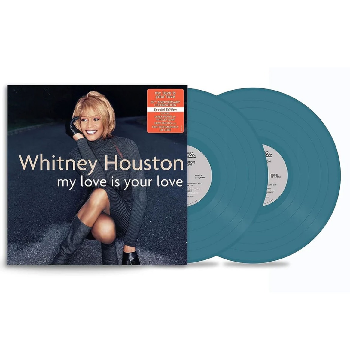 Whitney Houston - My Love Is Your Love (Doorzichtig Blauw Vinyl) 2 (LP) | Fiftiesstore