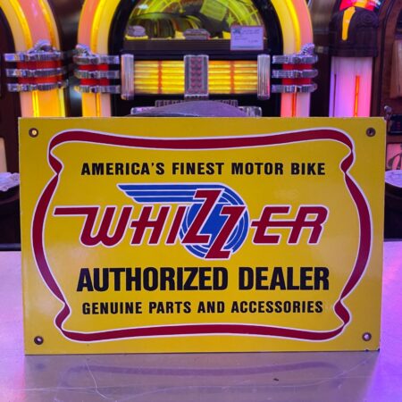 Whizzer Authorized Dealer Emaille Bord - 31 x 20 cm - Origineel | The Dutch Pickers