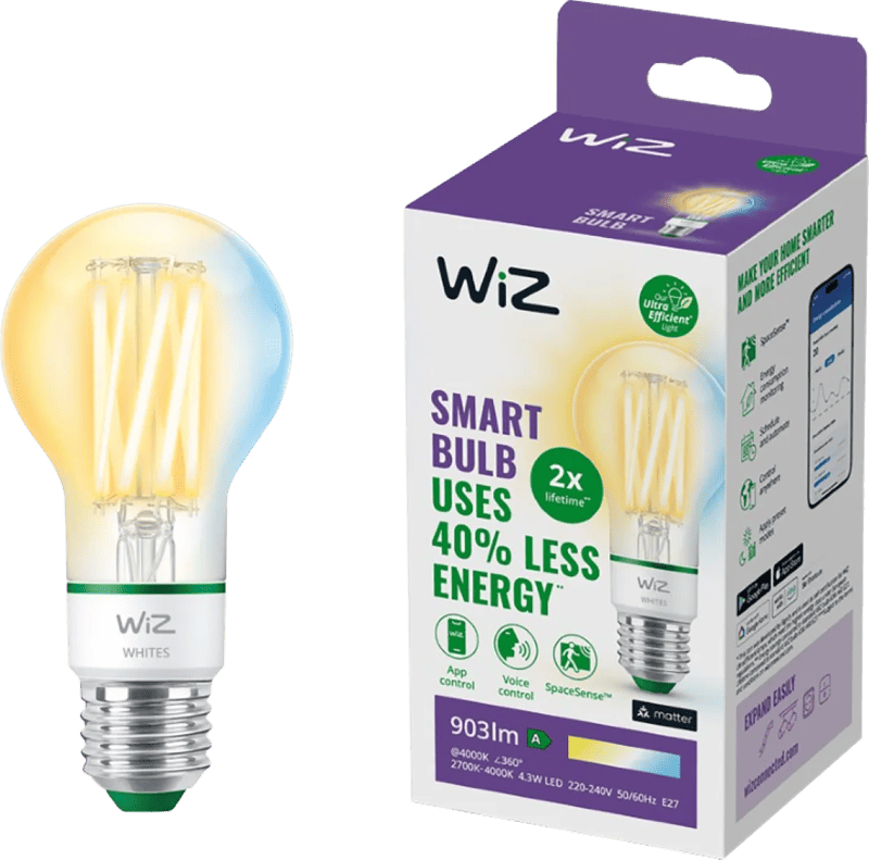 WiZ Filament - Warm tot Koelwit Licht - E27
