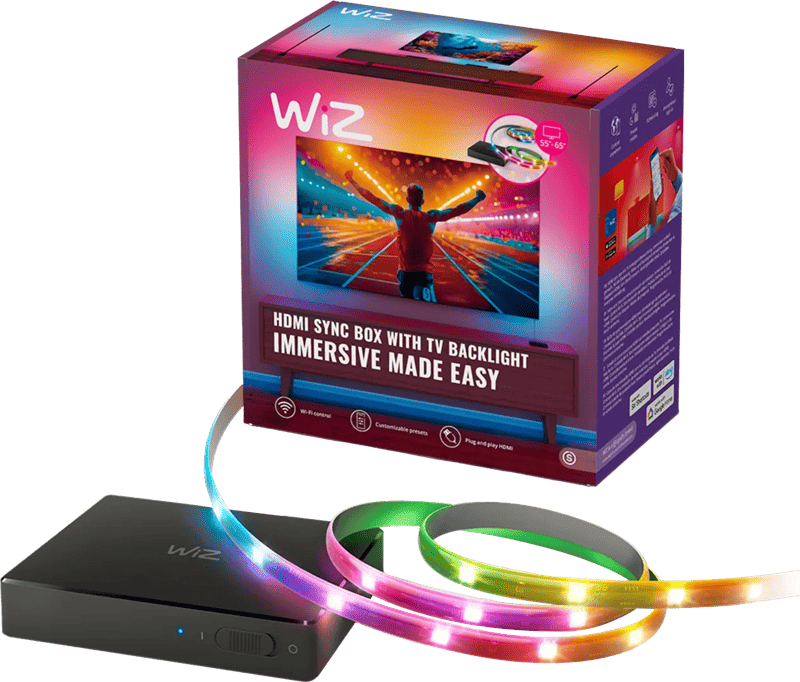 WiZ HDMI Sync Box + Lightstrip voor 55-65 Inch TV's