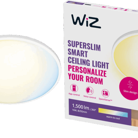 WiZ Plafondlamp SuperSlim - alle tinten wit licht - Wit