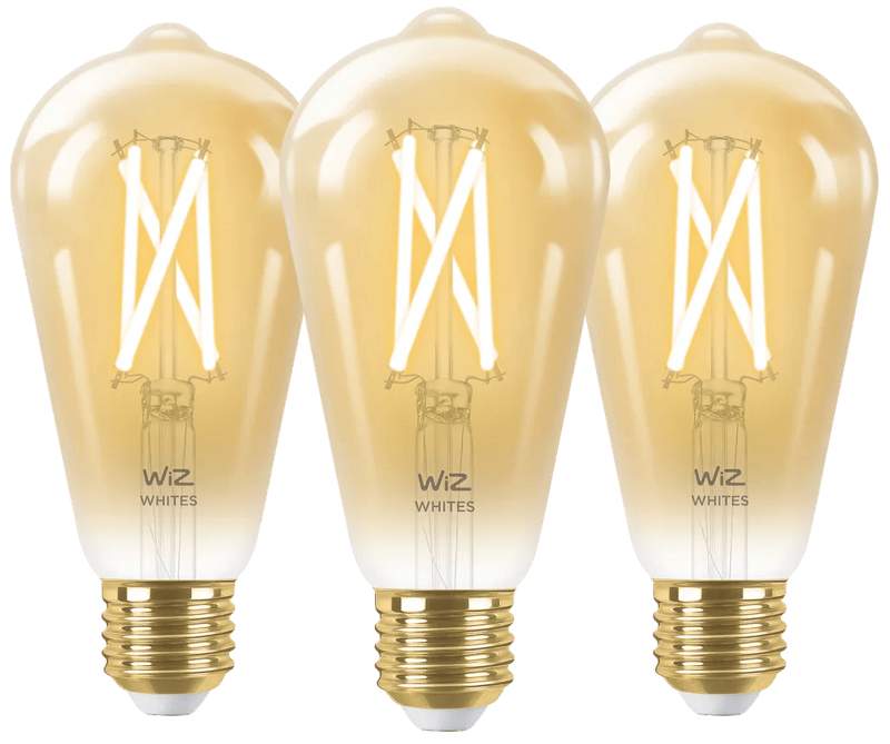 WiZ Smart Filament lamp Edison 3-pack - Warm tot Koelwit Licht - E27