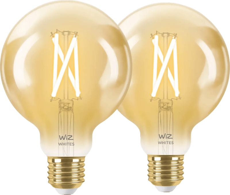 WiZ Smart Filament lamp Globe 2-pack - Warm tot Koelwit Licht - E27