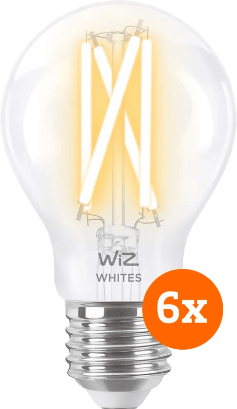 WiZ Smart Filament lamp Standaard 6-pack - Warm tot Koelwit Licht - E27