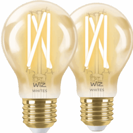 WiZ Smart Filament lamp Standaard Goud 2-pack - Warm tot Koelwit Licht - E27