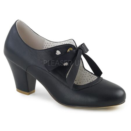 Wiggle Shoes Ribbon Tie Black-36 | Pinup Couture