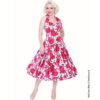 Wild Rose Dress Cerise-XXS | 32% korting | Vivien of Holloway
