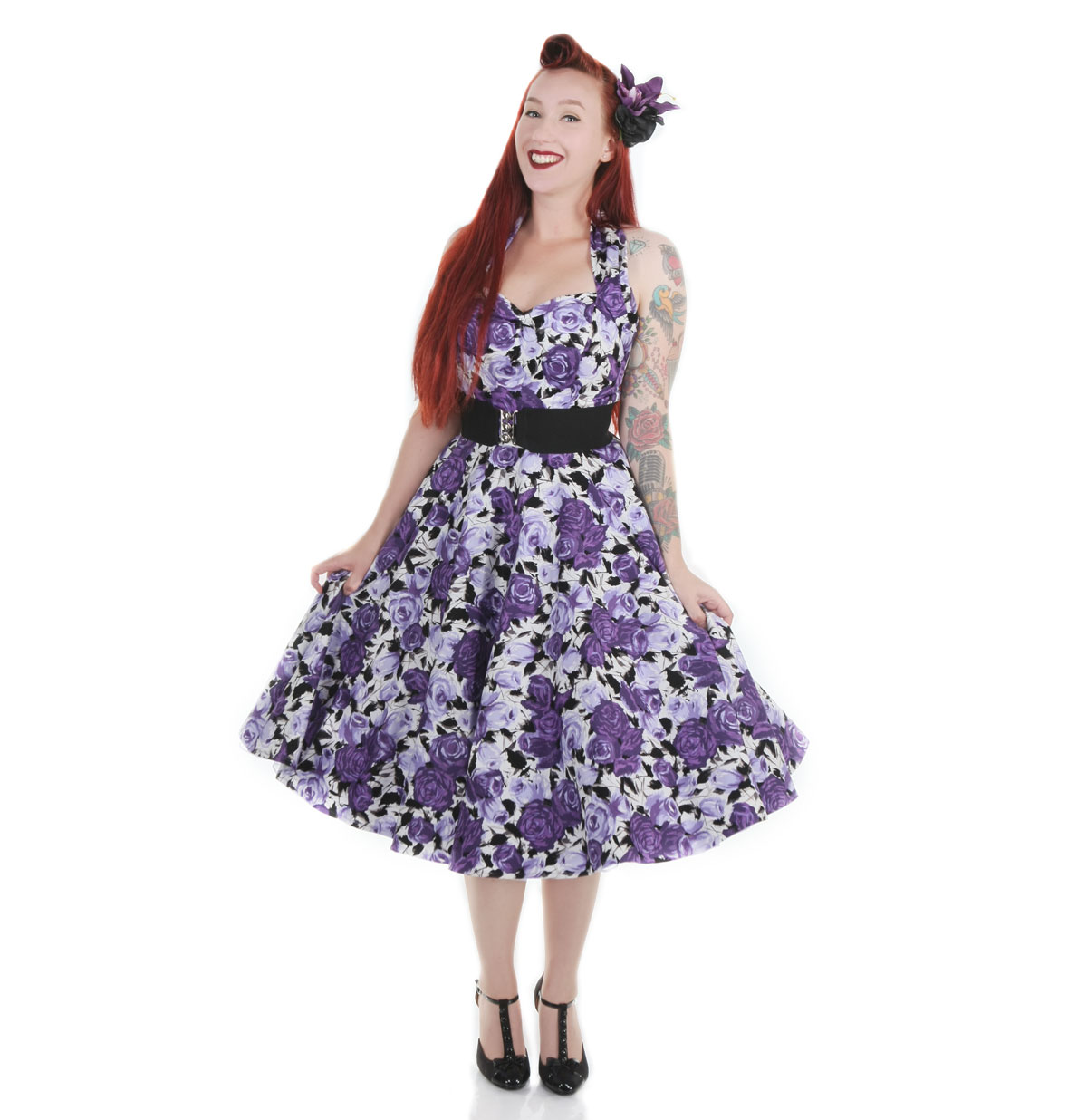 Wild Rose Dress Purple-32 (NL)/ 6 (UK) | 32% korting | Vivien of Holloway