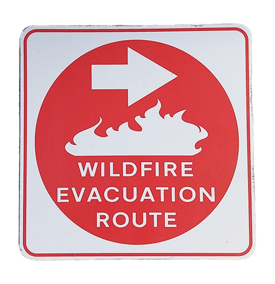 Wildfire Evacuation Route Verkeersbord - 61 x 61cm | The Dutch Pickers