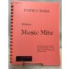 Williams Music Mite Instruction Service Manual | Fiftiesstore