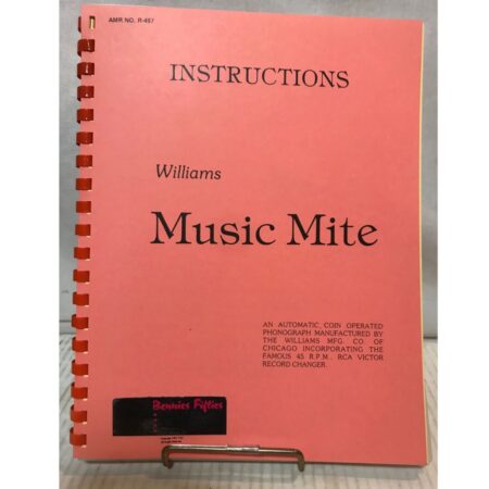 Williams Music Mite Instruction Service Manual | Fiftiesstore