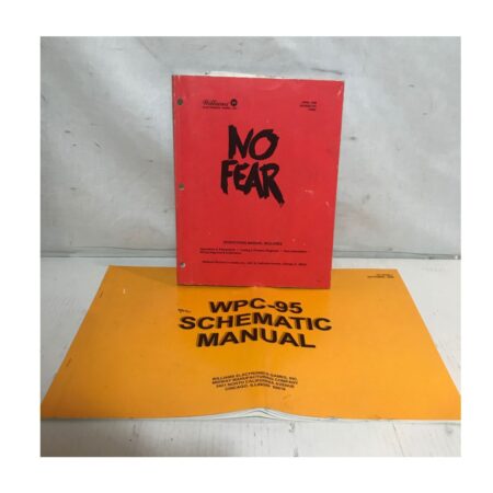 Williams No Fear Flipperkast Handleidingen Set 1995 | Fiftiesstore