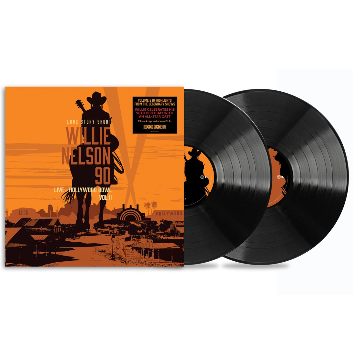 Willie Nelson - Long Story Short: Willie Nelson 90: Live At The Hollywood Bowl Vol. 2 (Record Store Day 2024) 2 (LP) | Fiftiesstore