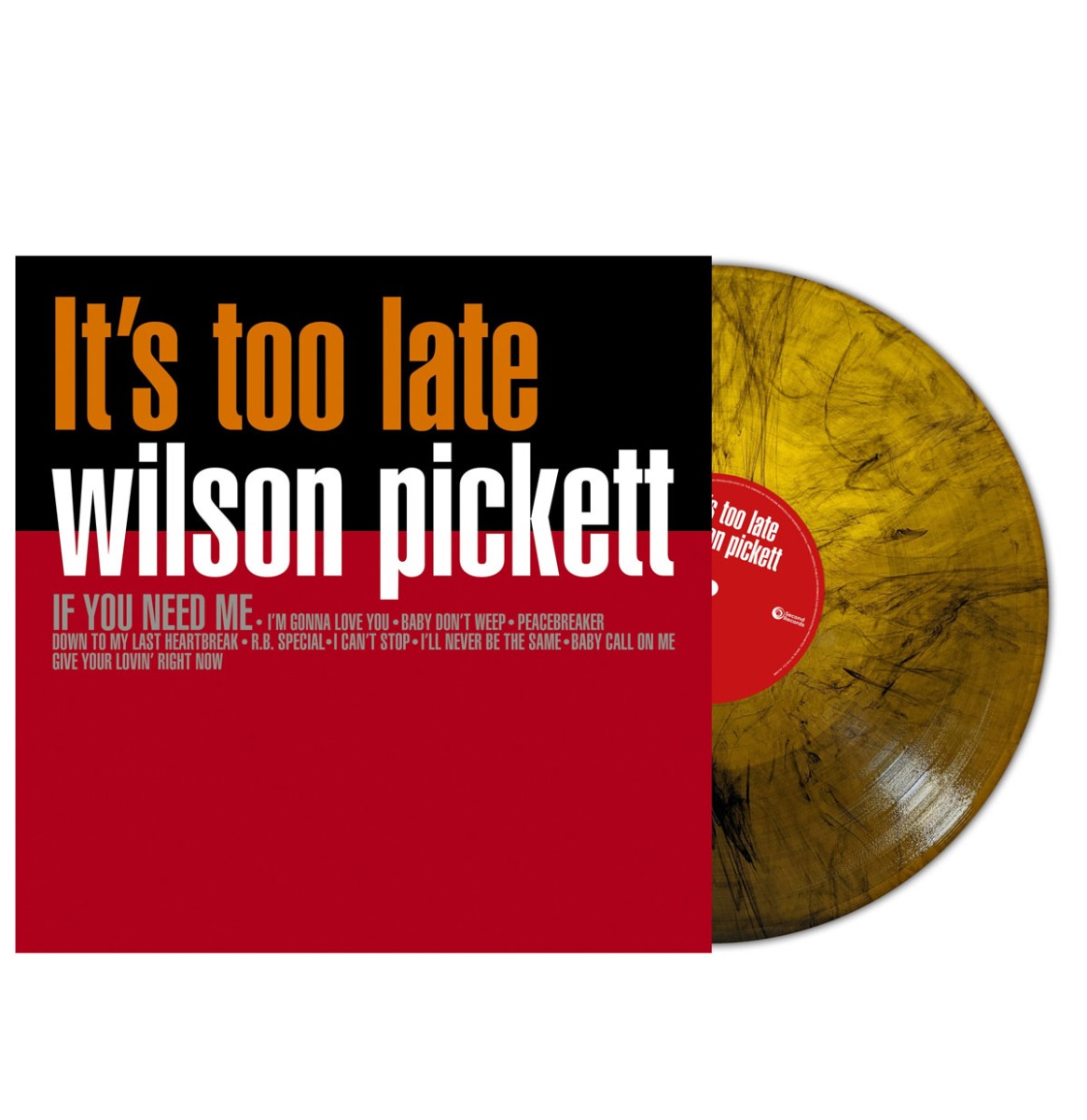 Wilson Pickett - It's Too Late (Oranje Marble Vinyl) - LIMITED (LP) | Fiftiesstore