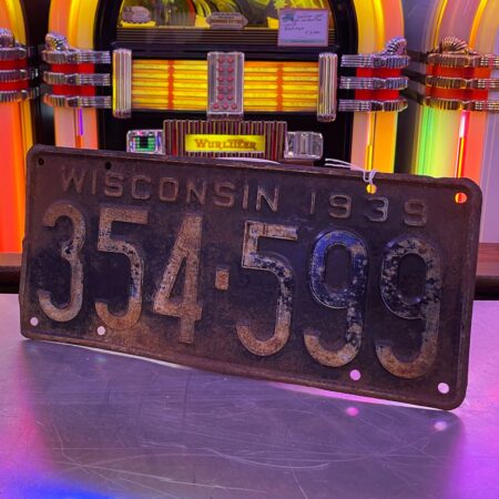 Wisconsin - 1939 Originele Amerikaanse Kentekenplaat | The Dutch Pickers