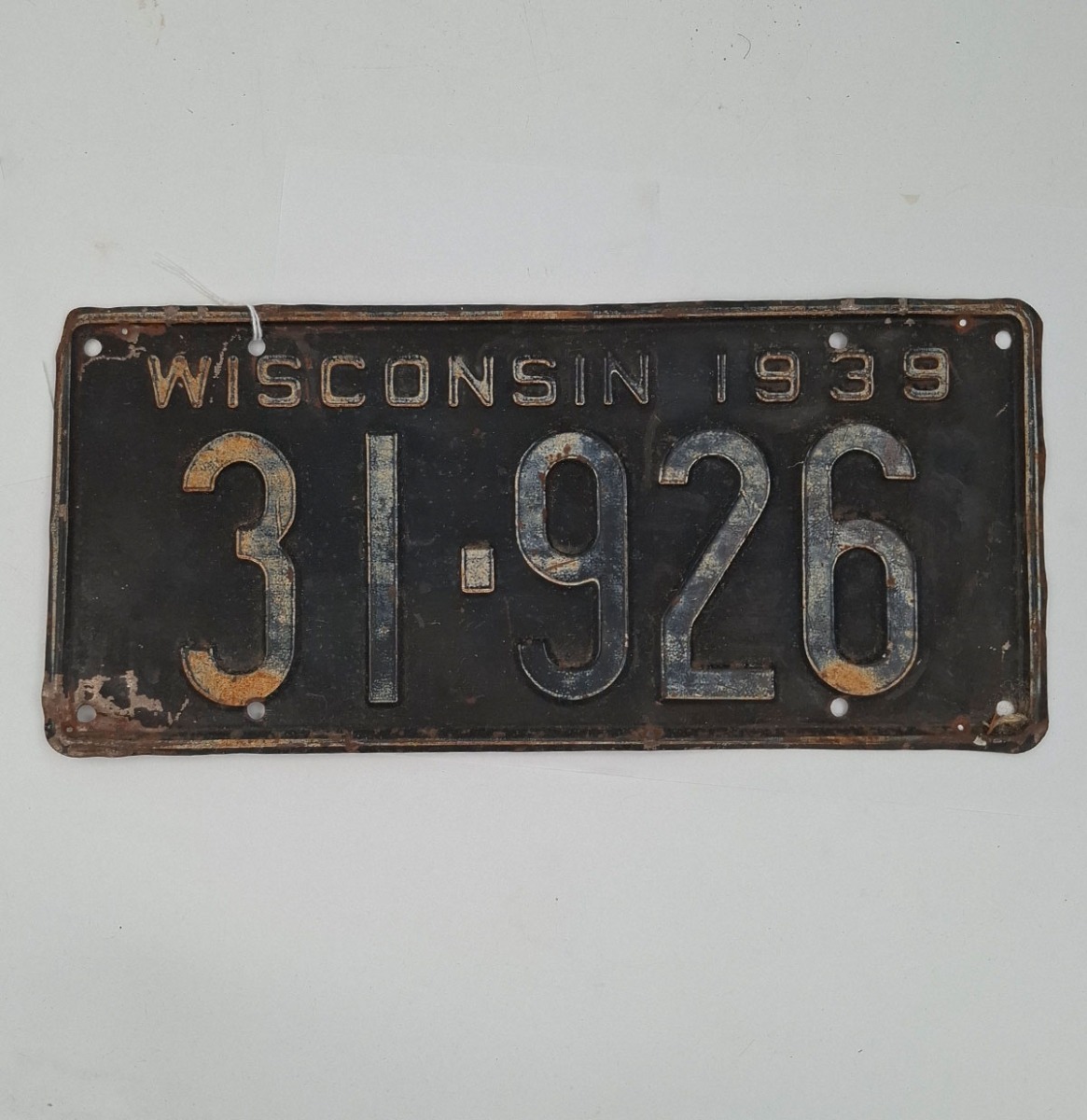 Wisconsin - 1939 Originele Kentekenplaat | The Dutch Pickers