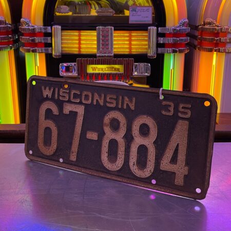 Wisconsin - Originele 1935 USA Kentekenplaat | The Dutch Pickers