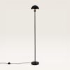 Wistro Zwarte Staande lamp Metaal 150 cm - Modern design - Woonkamer lamp - Mat - E27 fitting - Met voetschakelaar | LUSENZ