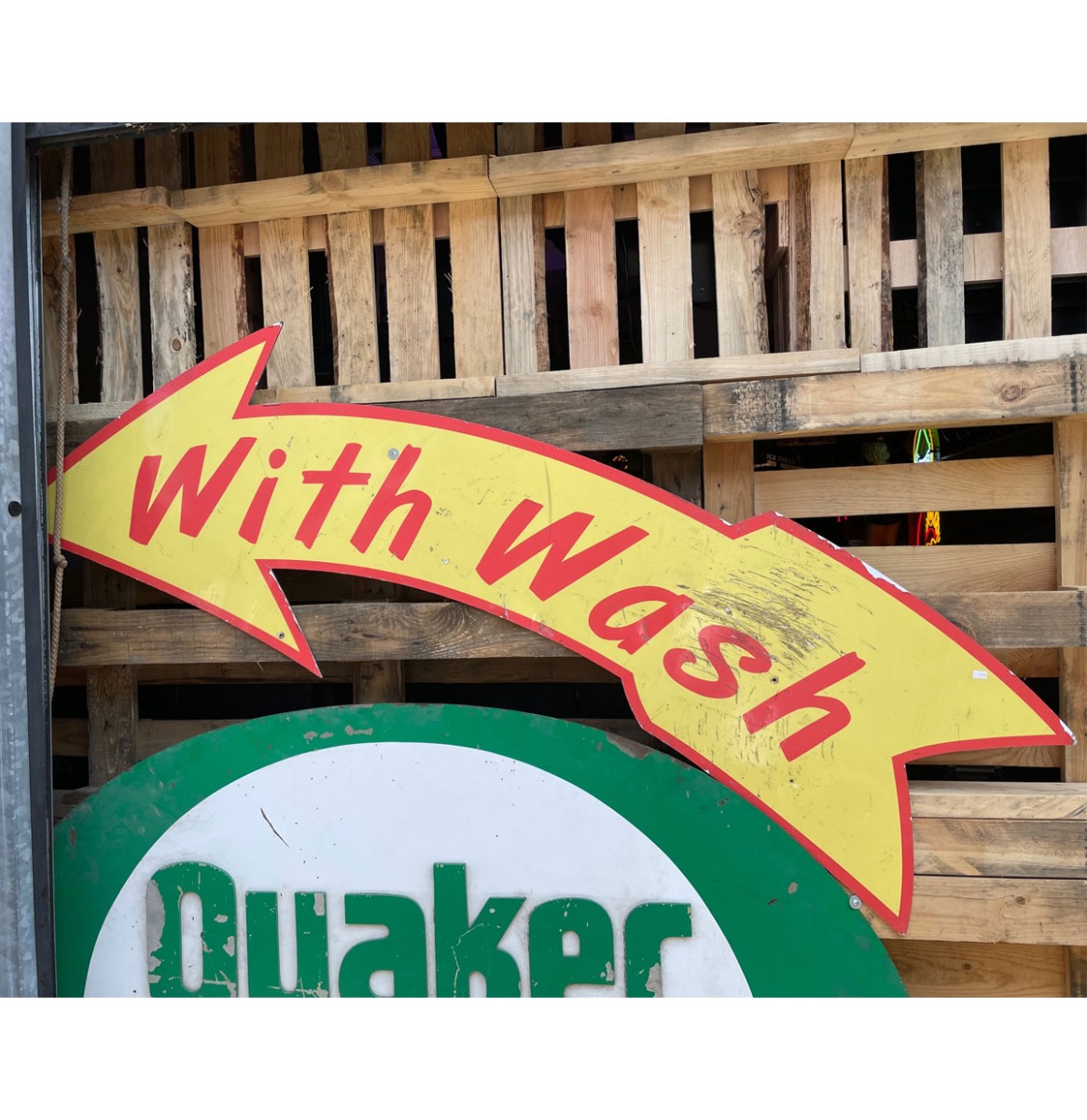 With Wash Pijl Origineel Bord Gebruikt 180 x 60 cm | The Dutch Pickers
