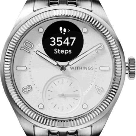 Withings ScanWatch Nova Brilliant Titanium Zilver 39mm