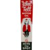 Wm. Tell Motor Oil Stalen Bord Met Relief - 90 x 20cm | Fiftiesstore