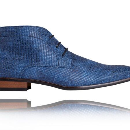 Woven Aqua High Lureaux - Handgemaakte Nette Schoenen Voor Heren | Lureaux