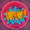 Wow! Pop Art Neon Verlichting 65 cm - Roze