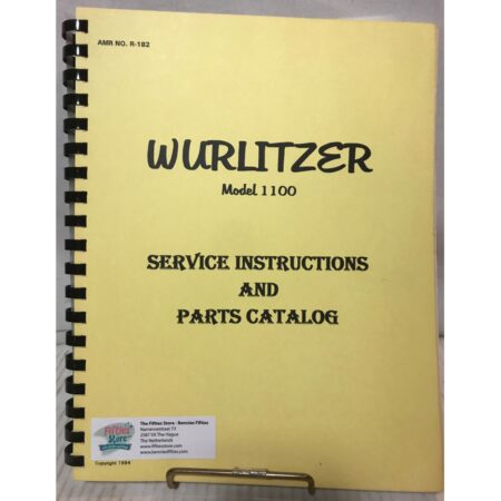 Wurlitzer 1100 Jukebox Service Instructions And Parts Catalog | Wurlitzer