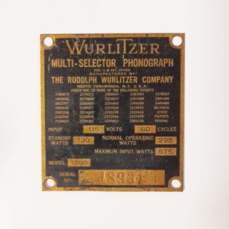 Wurlitzer 1500 ID-Tag