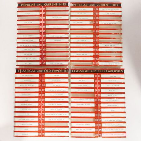 Wurlitzer 1500 Titlestrip Houders Set - Origineel | Wurlitzer