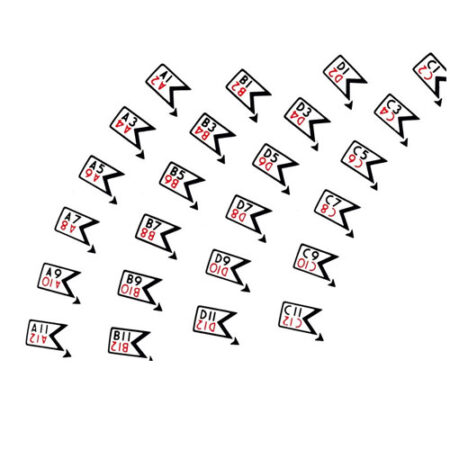 Wurlitzer 1800 sticker letters en nummers voor platenmagazijn | Wurlitzer