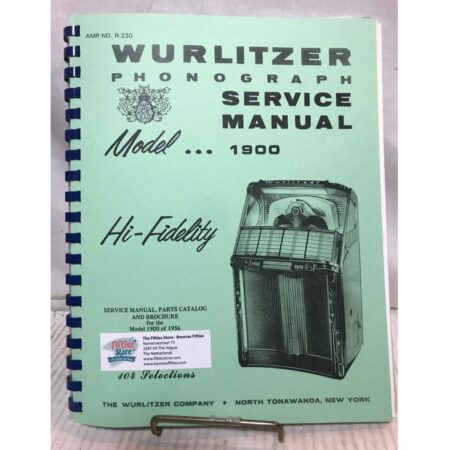 Wurlitzer 1900 Jukebox Service Manual | Wurlitzer